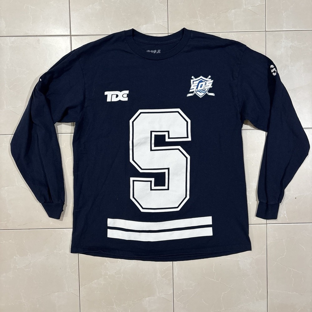 SZA SOS Tour T Shirt Hockey Jersey Size Large TDE Rap Tee